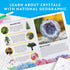Kids Crystal Growing Kit, Grow 6 Crystal Trees in 6 Hours, Educational STEM Craft Kit with Art Supplies