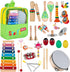 Stoie's Musical Toys for Toddlers, Wooden Percussion Instruments Toy for Kids Baby