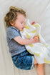 Set Blanket Gift - Baby Banana Infant Training Toothbrush Yellow and Soft, Banana Swaddle Blanket