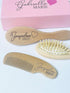 Set Set| Personalized Wooden Baby Brush | Wooden Baby Brush and Comb Personalized Baby Gift | Personalized Baby Gift