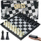 GEACOOL Mini Travel Chess Set - 5.1 Inhces Magnetic Portable Folding Chess Board