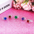 36pcs Adjustable Rhinestone Gem Rings Set for Little Girls with Heart Shape Display Case, Jewelry Rings