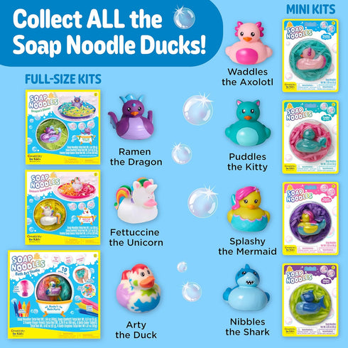 Set 3+) Creativity for Kids Soap Noodles Bath Art Studio Bath Crayons, Soap Paint, Color Fizz & Confetti with Mold-Free