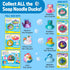 Set 3+) Creativity for Kids Soap Noodles Bath Art Studio Bath Crayons, Soap Paint, Color Fizz & Confetti with Mold-Free