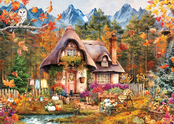 Ravensburger Pumpkin Cottage 1000 Piece Jigsaw Puzzle | Premium Quality Made in