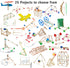 25 400 8+ STEM Craft Kit Engineering Project Ideas, Complete STEM Project Kit with Over Components for Classrooms
