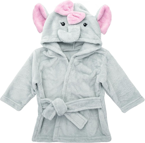 Mr. Pen Baby Animal Face Robe - Unisex, 0-9 Month, Plush, Elephant,