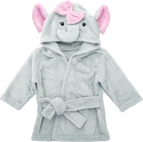 Mr. Pen Baby Animal Face Robe - Unisex, 0-9 Month, Plush, Elephant,