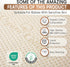 380GSM 3D Luxury Organic Cotton Crib Mattress Pad - Skin Friendly, Waterproof, Breathable & Absorbent Mattress