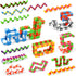 Neureyte 46 Pack 24 Links Wacky Tracks Snap and Click Fidget Toys,Fidget Snake Toy for Party Favors,Plastic Chains