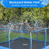 FCLLD Summer Trampoline Sprinkler for Kids Backyard Water Park Net Friendly WaterWhirl Outdoor Game Toys Adjustable