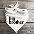 Generic Dog Bandana Pregnancy Announcement Big Brother Baby Reveal Oatmeal Cream Minimal Neutral Color Announcement