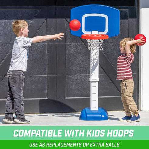 GoSports 6 Inch Replacement Balls for Little Tikes, 3 Pack Soft Toddler Basketballs with Pump