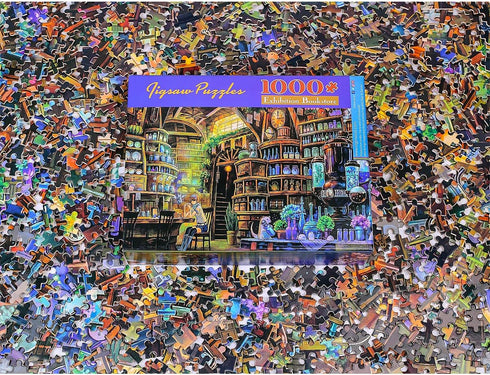 Ingooood 1000 Piece Jigsaw Puzzle for Adults - Fantasy Series Exhibition Bookstore_IG-1217