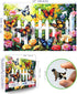 500 23x15 Inches MINIWAN Piece Puzzles for Adults - Vibrant Butterfly Garden Jigsaw Puzzle, with Unique Irregular