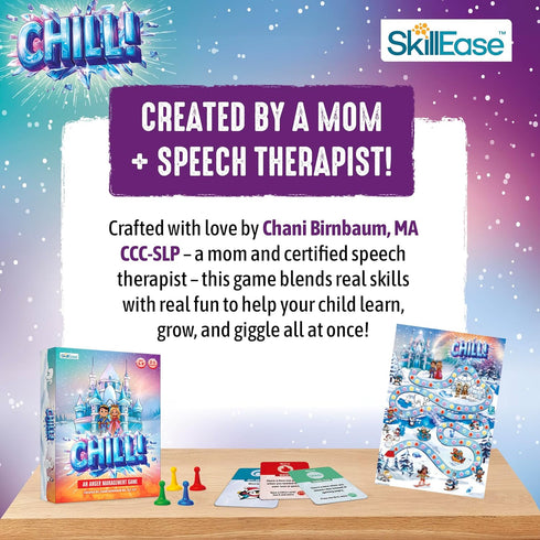 5-9, SkillEase CHILL Anger Management for Kids, Ages Therapy Games, Social Emotional Learning, Fun Social Skills Board
