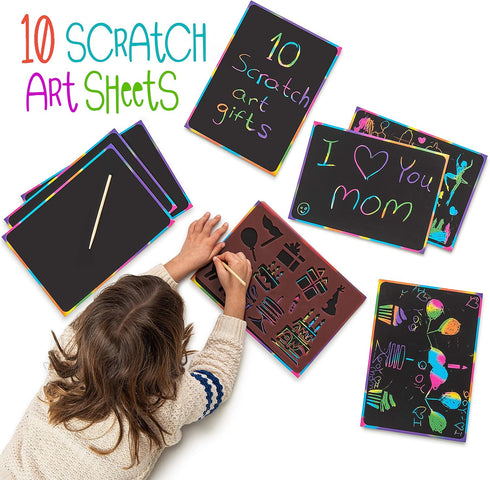 63 4-8 8-12 Set- 15 260+ Kipipol Pcs Drawing Stencils for Kids Ages - and Up - Arts and Crafts for Girls and Boys