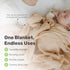 Set, 4 Pack Muslin Baby Swaddle Blankets, Soft Bamboo Cotton Blend, Lightweight Breathable Multi-Use Swaddle, Nursing