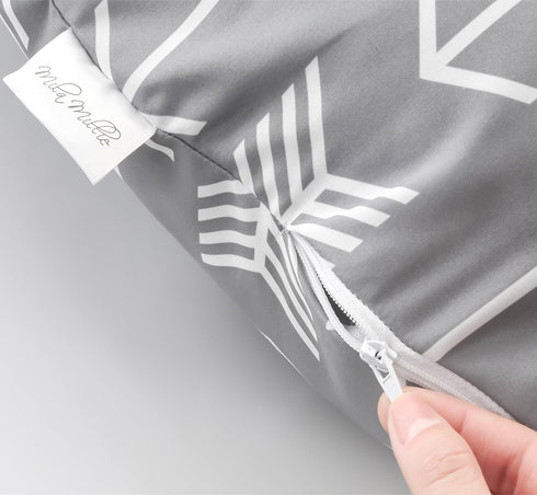 Mila Millie Water Resistant Removable Cover for Newborn Lounger | Unisex Gray Arrow Design | Premium Quality Soft