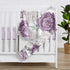 Sweet Jojo Designs Lavender Purple Boho Shabby Chic Floral Girl Soft Baby Blanket Receiving Security Stroller Swaddle