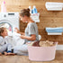 Large Rectangle Toy Basket, 22"x17"x12" Woven Cotton Rope Storage for Kids, Laundry Basket for Clothes and Towels