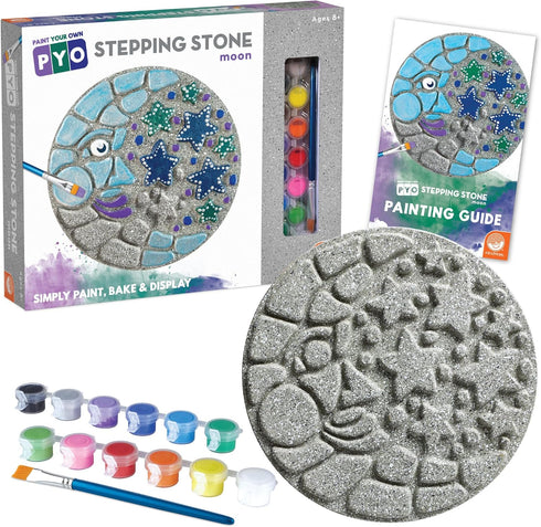 MindWare Paint Your Own Stepping Stone Kit - Mosaic Moon and Stars