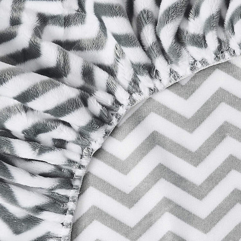 American Baby Company 2 Pack Heavenly Soft Chenille Fitted Changing Pad Cover, Chevron for Boys and Girls
