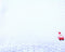 BUBU Knitted White Cotton Baby Blanket with Santa Claus Applique