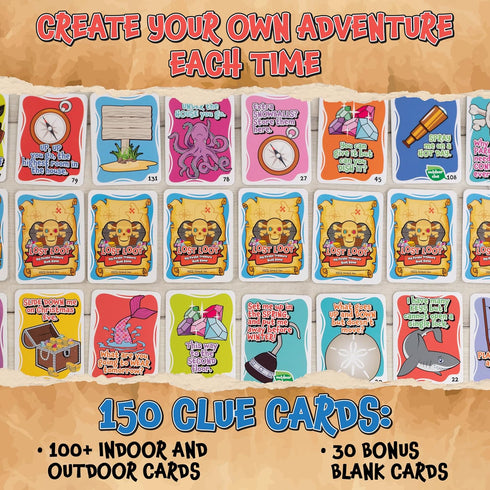 Set Chest-150 2026 Lost Loot DIY Scavenger Hunt Game - Award Winning Pirate Treasure Like No Other! Hide Skeleton Keys