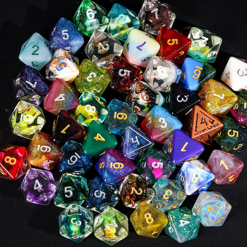 10 Pack D8 Set 8 of Polyhedral Dice - Random Color Sided Dice for D&D, DND, RPG, Table Games