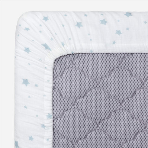 (2-Pack) Newton Baby Fitted Crib Sheet - Ultra Breathable and Soft, Organic Cotton, Fits All Standard Cribs, White