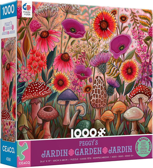 Ceaco - Peggy's Garden - 1000 Piece Jigsaw Puzzle - Morel of The Story