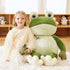Giant Frog Stuffed Animal Plush Toy - 30 Inches Green Jumbo Cute Soft Toy for Kids and Girls