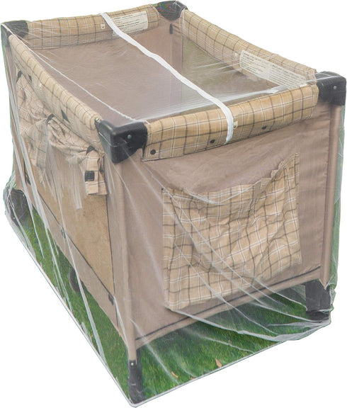 Pack n Play Net with Zippers - Universal Size Durable Mesh Netting for Baby Crib, Stroller, Playpen with Storage Bag