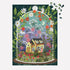 Galison Bloomarium – 1000 Piece Joy Laforme Jigsaw Puzzle of A Cozy Cottage in A Blooming Terrarium