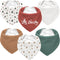 Susurration Muslin Baby Drool Bibs 6Pack Soft Triangular Adjustable Baby Bandana Bibs