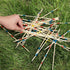 41 Piece 12 Inch Bamboo Pick Up Sticks Game - Classic Family Board Game Gift for Adults & Kids
