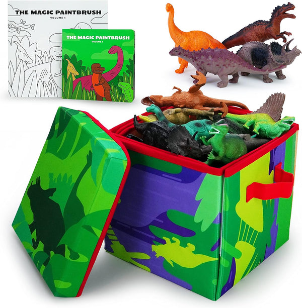 Boley Dino Play Mat and Toy Storage Box - 8 Piece Playset