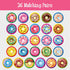 52 26 4 5 6 Hebayy PCS Donut Matching Game, Designs Dessert Cards Engaging Food Memory Game, Educational Learning Toys