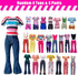 MEZHIFA 35 11.5 Inch 2 3 3 4 4 2 5 10 Pieces Doll Clothes and Accessories for Girl Dolls, Random Wedding Dresses