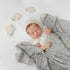 100% Heirloom Knit Heart Receiving Unisex Blanket for Boys and Girls - Luxury Cotton Baby Blanket - Soft Warm Swaddle