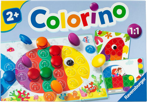 2 Ravensburger Colorino - Engaging Color Recognition Game for Kids | Enhances Creativity | Promotes Fine Motor Skills |