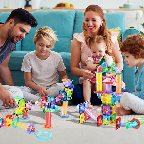 Pack 3+ PTG01 PicassoTiles Magnetic Marble Run Add-On Expansion for Magnet Tile Building Blocks Maze Construction Toy