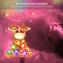 11'' Hopearl Lighting Up Giraffe Stuffed Animal Floppy LED Plush Toy Night Lights Glow Pillow Birthday Festival