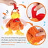 13" Cuteoy Squawking Chicken Musical Stuffed Animal Plushies Walking Singing Waving Rooster Electronic Interactive