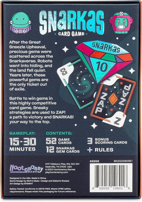 Snarkas Card Game - Gem-Collecting Adding and Matching Game for Family Fun, 2-4 Players, Ages 8+