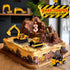 6PCS/Set bulldozers, 3 Oriate Construction diecast car, Including Forklift, Excavator & Other Educational Indoor