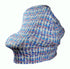 Baby Car Seat & Nursing Cover with Drawstring Carry Bag in Cute Feather Design, 4 in 1 Multi-Use Canopy