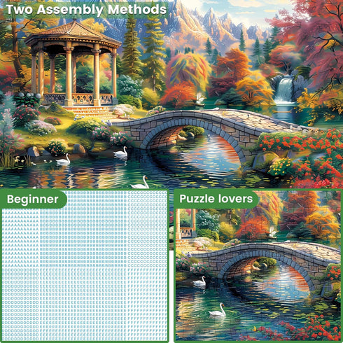 WSCXSC 300 300 20.5 15IN Piece Puzzles for Adults, Swan Forest Puzzle Pieces Jigsaw Puzzles Recycled Cardboard Paper