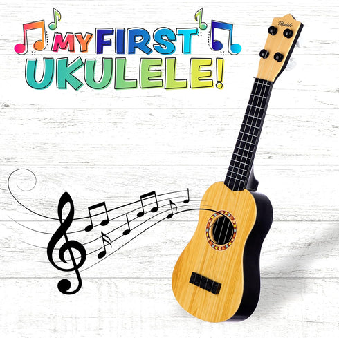Expressions My First Ukulele - 17'' Kids Beginner Musical Instrument Toy for Learning Activities